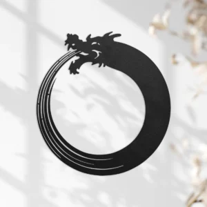 Ouroboros metal wall art