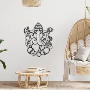 Ganesha metal wall art