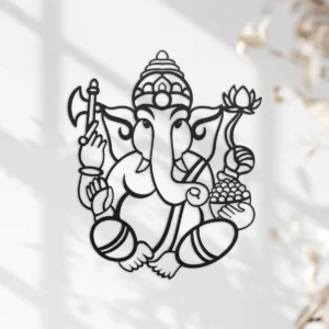 Ganesha metal wall art